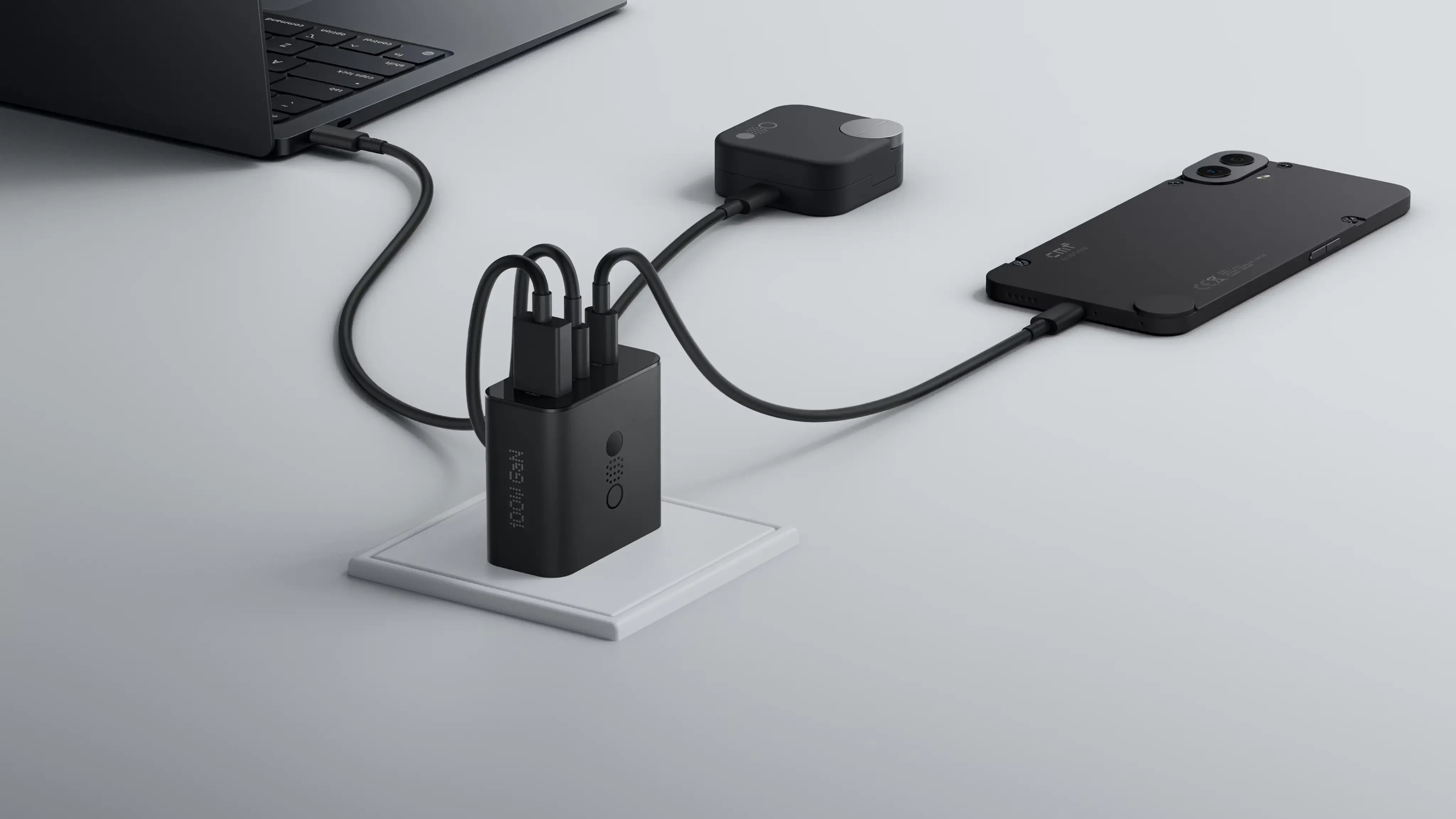 CMF Power 140W GaN in Dark Grey. CMF Power 140W GaN in Dark Grey.