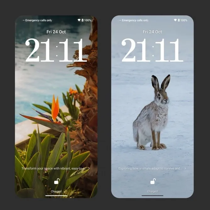 A promotional image of the Lock Glimpse feature. Source: [[https://nothing.community/d/45348|nothing.community]]